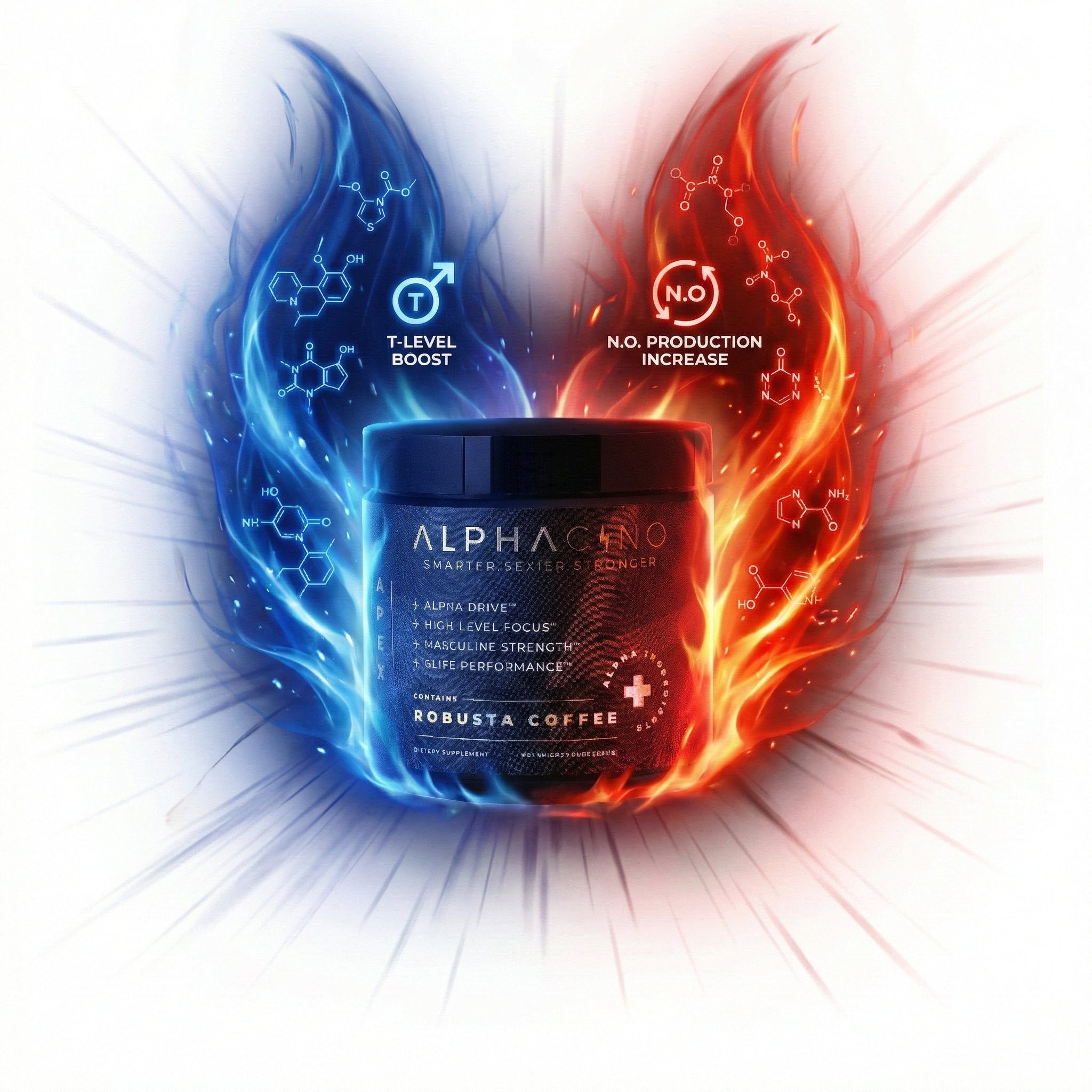 Alphacino: Premium Mushroom Coffee for Men Who Refuse to Settle, The world's first all-in-one functional brew, engineered for men who demand more from life.